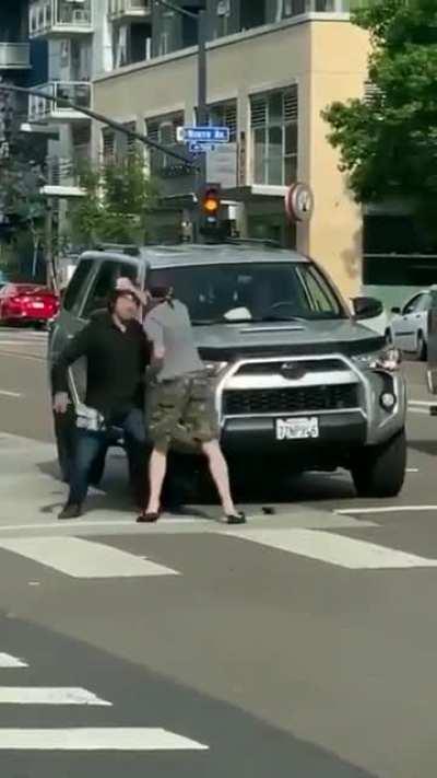 He didn't back off after being warned several times