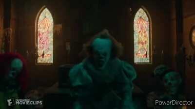 Pennywise but he's Rey Mysterio