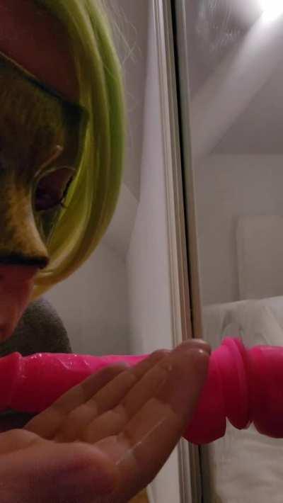 [oc] Slobbering on it like a good girl should