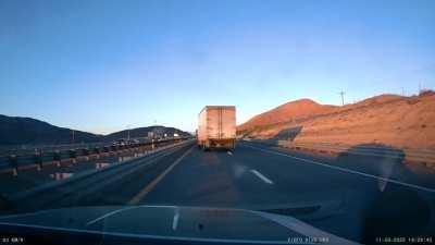 Wrong way driver on 80 W this morning. Later collided with UPS semi (not show ). Second wrong way driver two mornings in a row.