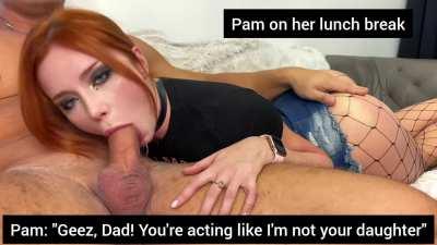 She was just making sure she serves her daddy properly