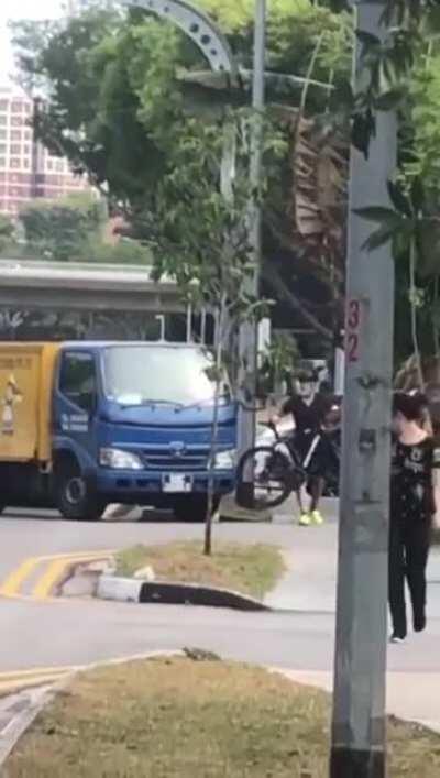 If I try to kill a guy walking his bike