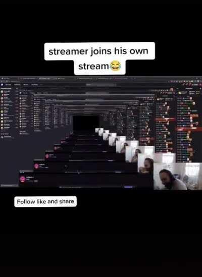Streamer joins his own stream