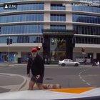 To get mad at a car driver