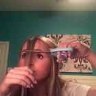 Her hair looks like a paint brush now