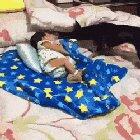 Just filming while dog does the work.