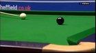 Mark Allen celebrates to early not realising the white ball was going in, which causes him to lose the entire match
