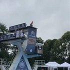 This is called Death Diving. In this competition you must hold a position for as long as you can before hitting the water.