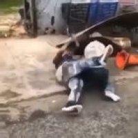 Another public fight with a twist