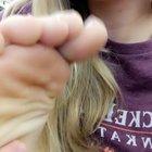 Sucking my toes in the campus library🍭