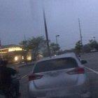 Some guy decided to bring his stationary bike to a grocery store parking lot