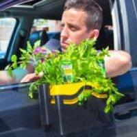 I enjoy developing fake products, so I made a sidecar garden planter for your car.