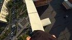Insane roof climber almost dies on the top of a high-rise building