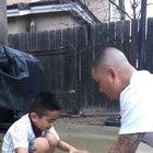 Trying to catch a bird