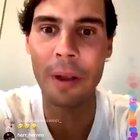 The moment Roger joined Rafa's insta live