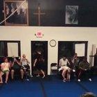 Incredible ball kick mid-flip