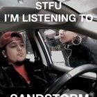 My man tryna listen to his song in peace