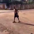 Drunk people fighting looking like slow mo