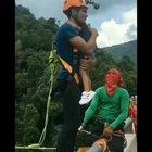 bungee jumping with a child