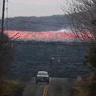 Amazing footage of a river of lava moving at an incredible speed captured by photographer Ken Boyer. (This is not a time-lapse video)