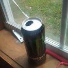 My friend shot a hole in his window