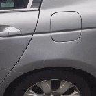 Inches away from becoming the meat in a car sandwich