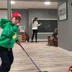 Kid immediately regrets this