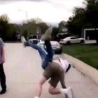 Wrestler slams shit talker.