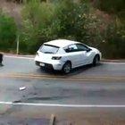 When you realize you forgot the parking brake...