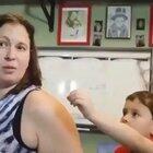 Cute kid freak out .