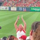 Let’s Go Cards! Let’s Go Ca.......😞 Poor drunk lady tried for 2 innings to get people to join in.