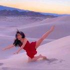 I'd wear something a little less revealing next time on an unstable surface hah