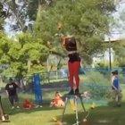 Hula Hoop Gets Stuck