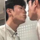 Practising for valentine's Day.