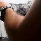 Artist creates 3D picture by layering pieces of glass.