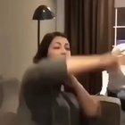 Room full of white girls singing “My Ni$$a” while a black guy sits uncomfortably silent.