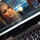 That screen reflection