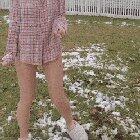 Hot babe strips in her backyard