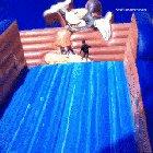 HMJB as I go down this bouncy slide!