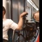 Man Harassing People on the Train gets Dealt with Quickly