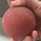 A particularly powerful shot revealed the forbidden fruit that is a croquet ball