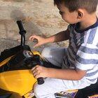 Here’s my sons (Stiles,4) attempt at jumping a curb.