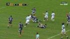 Outrageous double offload and through the legs pass to set up a try from Bayonne in the Top14