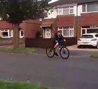 Doing a wheelie