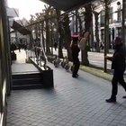 Stay in line, gents 🦆🔊