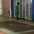 Man launches powerful Kamehameha at store front