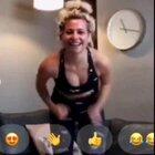 Pixie Lott from a fitness Instagram livestream