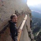 Hold His Redbull In Huashan, Shaanxi, China.