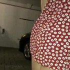 she forgot something in the car.