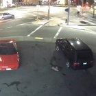 Pieces of cars were scattered all over the road. Canada